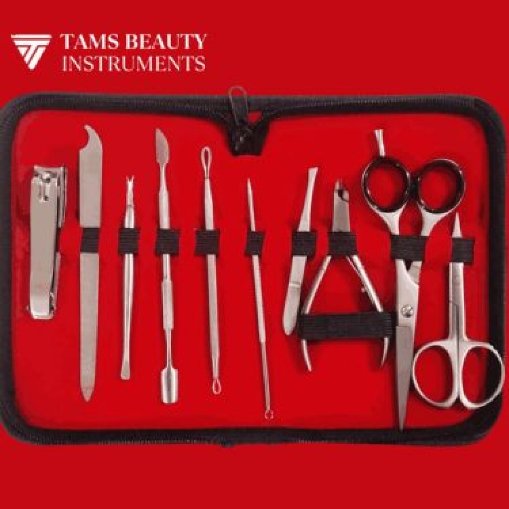 Nail Care Manicure Pedicure Set - Professional Instrument by TAMS Surgical